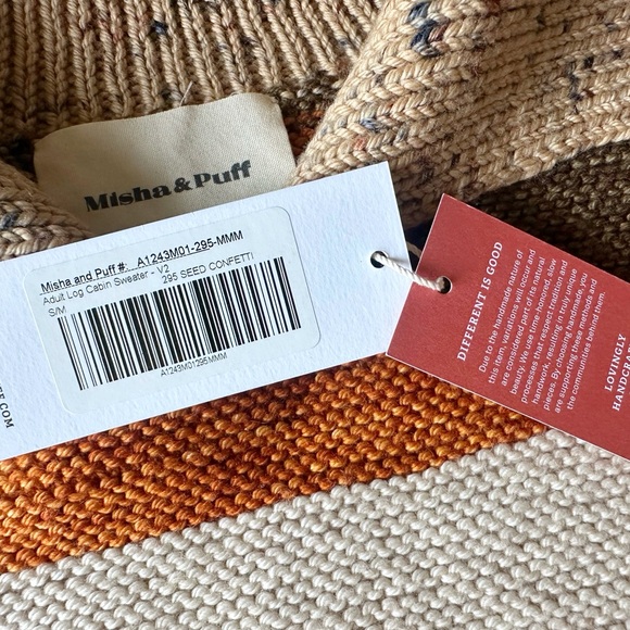 Misha & Puff Womens Log Cabin Sweater - Seed Confetti - Picture 7 of 8